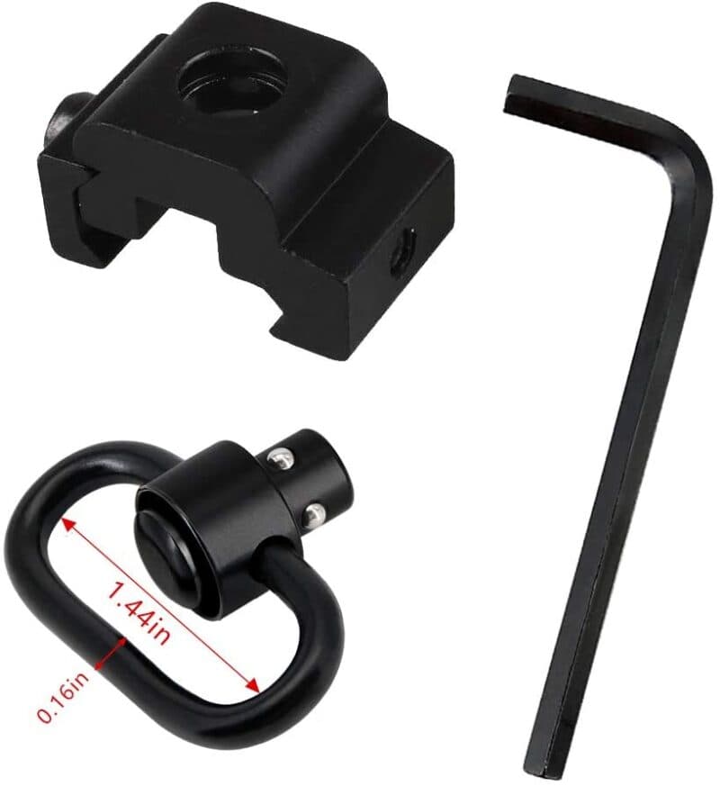 AR15/AR10 QD Sling Swivel Mount, Rifle Swivel Quick Release Button QD ...