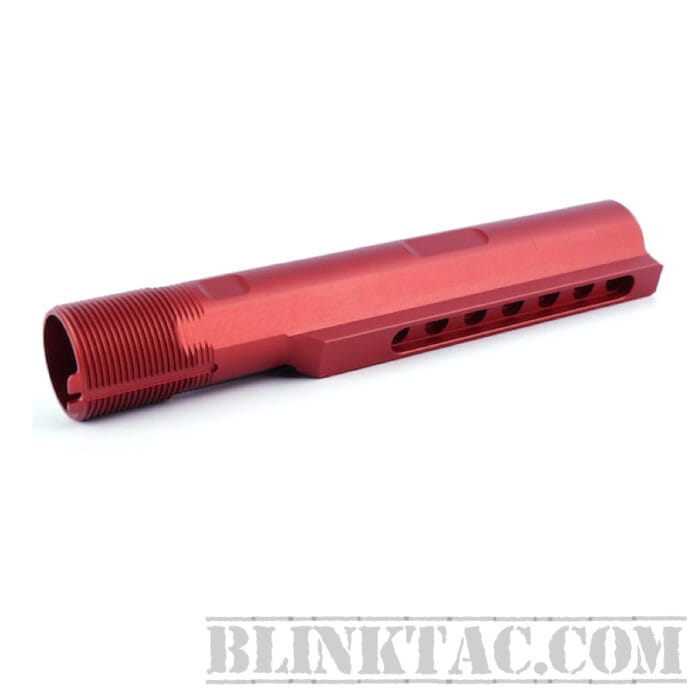 Tactial Red/Black AR15 7-Position Industries Advanced Receiver Extension Aluminum Buffer Tube BT01A-RED (RED)