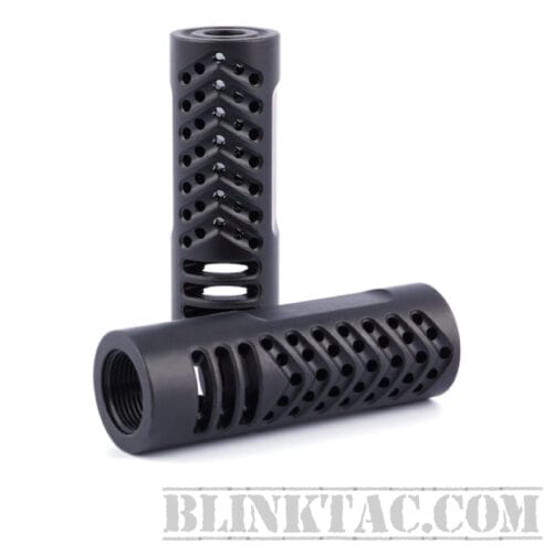 Multi Hole Design High Quality Steel Muzzle Brake .223/5.56 . Tactical Muzzle Device 1/2×28 With Free Timing Nut And Crush Washer MB460