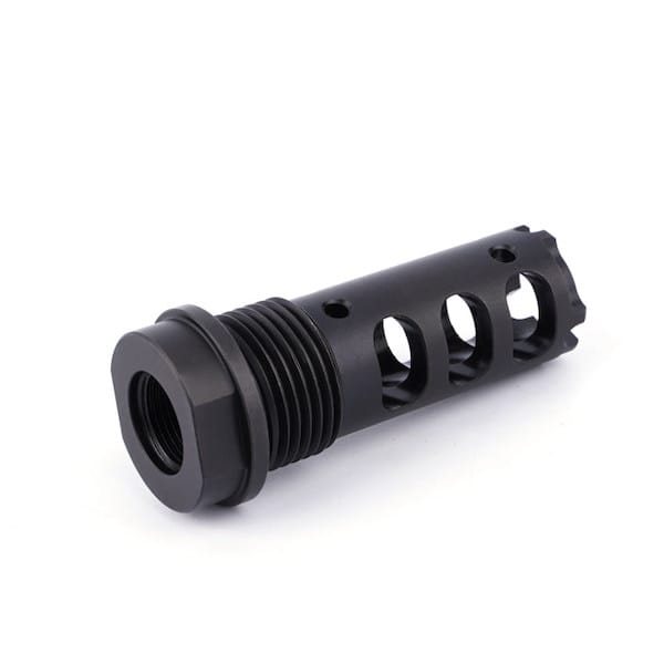 Competition 9mm 1/2-28 Muzzle Brake Stainless With 13/16x16 Sleeve Combo SSN-A1/9SS - Image 11