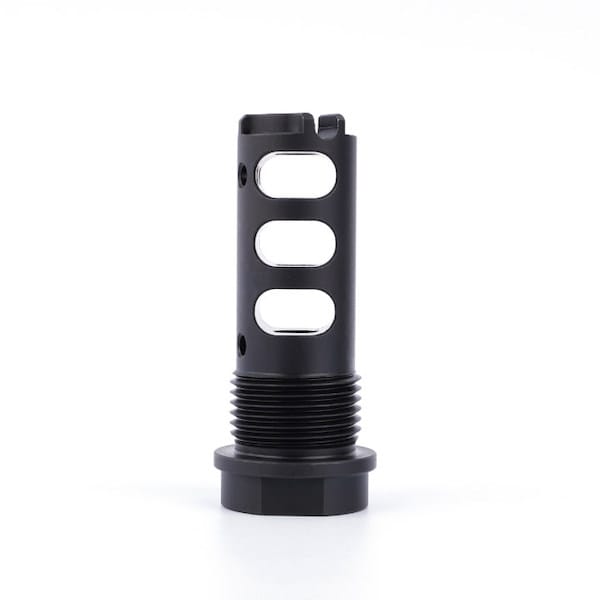 Competition 9mm 1/2-28 Muzzle Brake Stainless With 13/16x16 Sleeve Combo SSN-A1/9SS - Image 4
