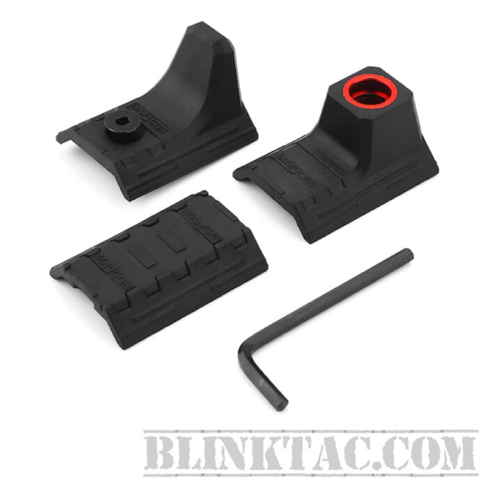 Magorui MLOK Hand Stop for M-LOK Attachment System Fit M-Lok Free Float eMag Pul Plastic Rail Cover