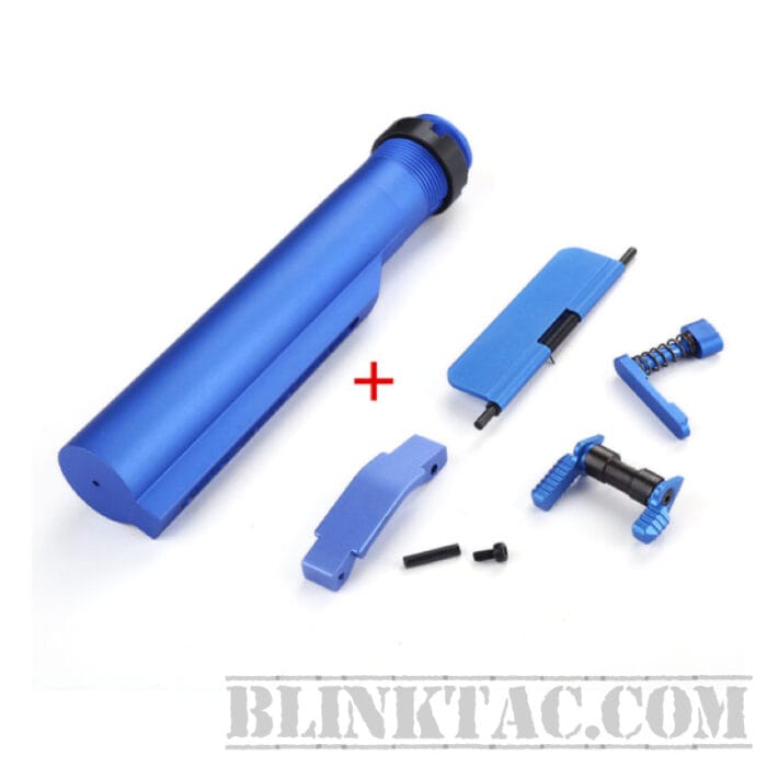 AR15/AR10 6 Position Buffer Tube Dust Cover Assembly safety selector levers Protective cover blue combination