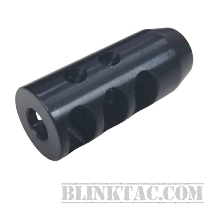 BLINKTAC INC 14×1 Left Hand Thread Short Competition Muzzle Brake For 7.62x39MM