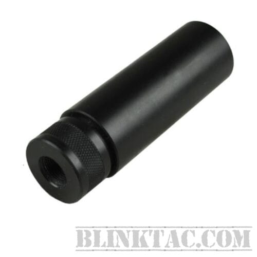 BLINKTAC 4 Inch 7.62×39 mm Muzzle Brake Blank 14×1 Left Hand Thread Black Hard Anodized Coating