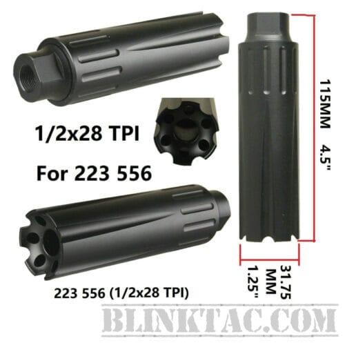 Long Sound Forwarder Muzzle Brake Linear Comp .223/5.56 1/2×28