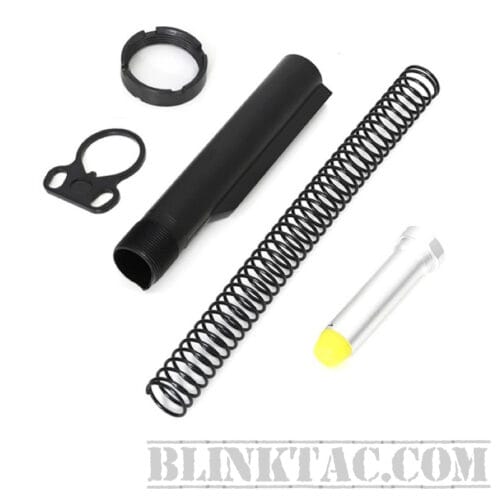 AR-15 Mil Spec Buffer Tube Kit w/ Dual Sling End Plate