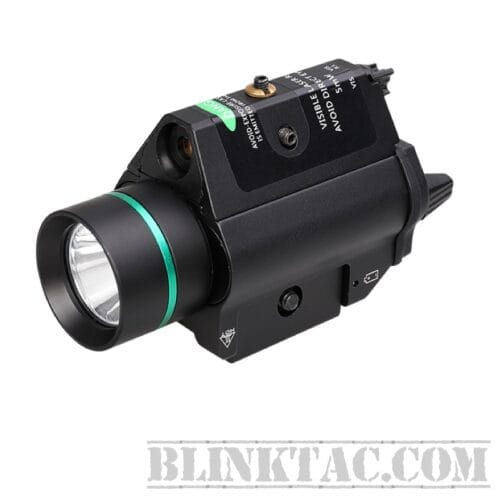 BlinkTac FIRKIN 1000 Lumens 2in 1 Flashlight Torch LIGHT GREEN Laser