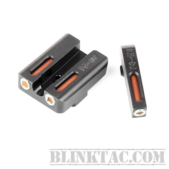 Glock Sights Fiber Optic For Models 17 19 22 23 24 26 27 33 34 35 38 39 45 RED/RED