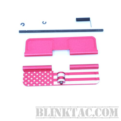 AR15 AMERICAN FLAG EJECTION PORT COVER KIT RED