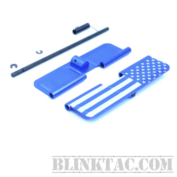 AR15 AMERICAN FLAG EJECTION PORT COVER KIT BLUE