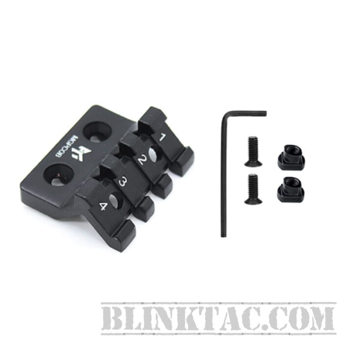 M-LOK & Keymod 45 Degree Offset Rail Mount Quick Release Sights for Picatinny