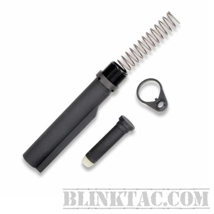AR15 Buffer Tube Kit—Quick Detach End Plate, Carbine