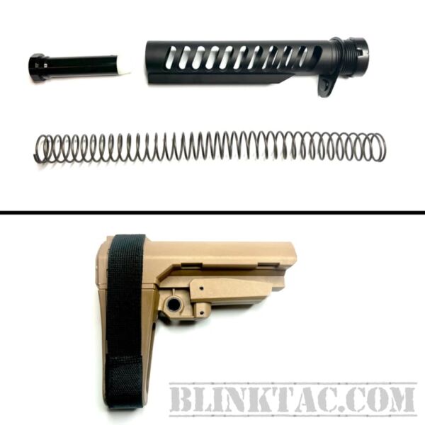 AR15 6 Position Butt Stock Kit MilSpec Buffer Tube Spring Stock Kit