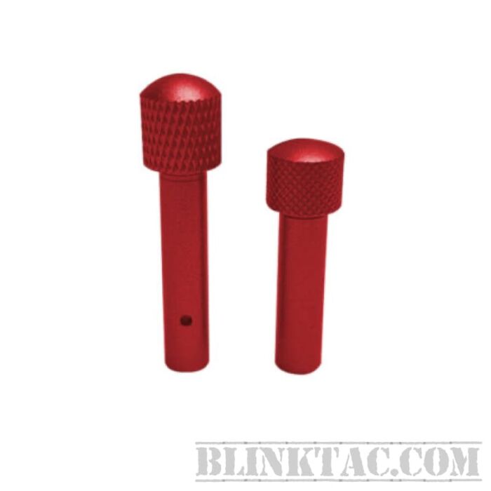 AR-15 EXTENDED TAKEDOWN PINS ANODIZED RED