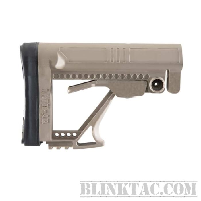 Luth-AR MBA-5 stock with Grovtec™ Quick Detach sling cup FDE
