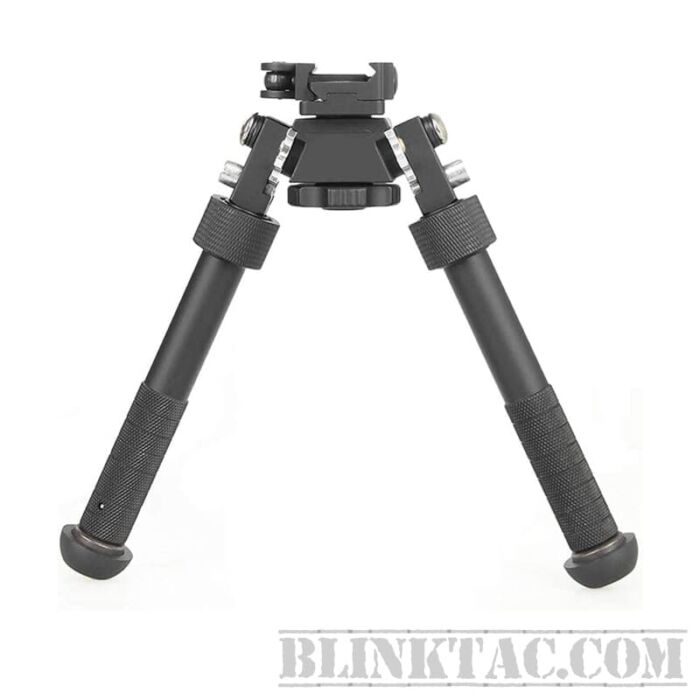 Bipod 6’- 9’Tactical Rifle Adjustable Bipod, CNC Quick Detach Lever for Picatinny Rail Mount(360 Degree Swivel)