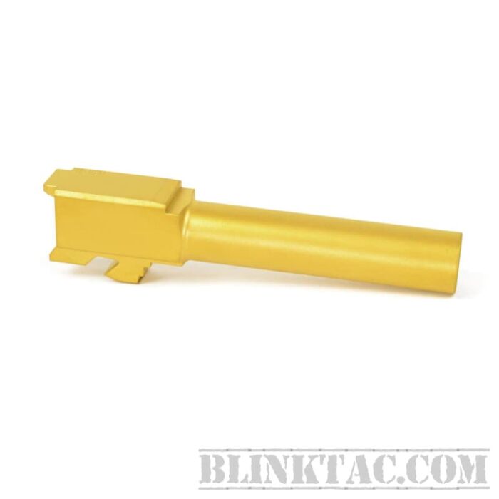 BlinkTac Glock 19 Barrel Flush Crown Cut TIN FINISH