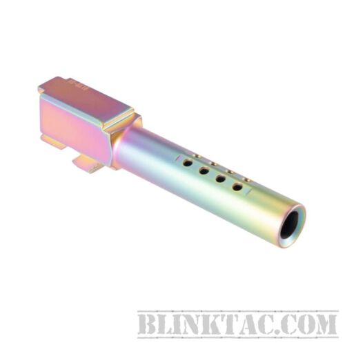 BlinkTac Glock 19 Flush Crown Cut Barrel | 9mm | Gen 3 | Rainbow