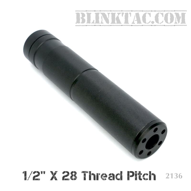 MetalHyperion 6" Dual-Use Barrel Extension / Muzzle Brake - 1/2x28 & 5/8x24 For .223 Remington