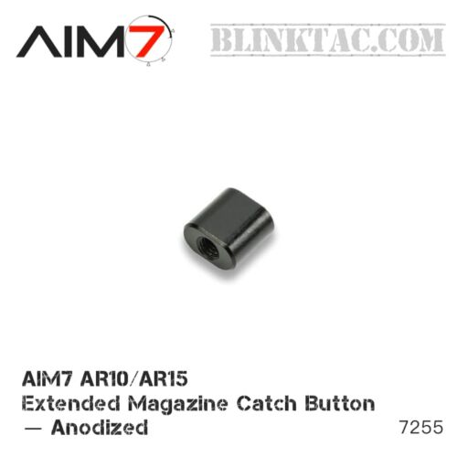 AIM7 AR10/AR15 Extended Magazine Catch Button—Anodized