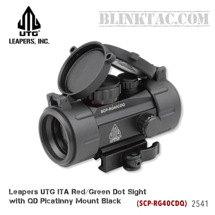 Leapers UTG ITA Red/Green Dot Sight with QD Picatinny Mount Black SCP-RG40CDQ