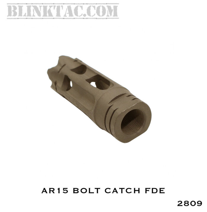 AR-15/.223/5.56 Custom Ported Muzzle Brake - Cerakote FDE - Image 3