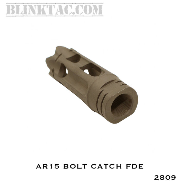 AR-15/.223/5.56 Custom Ported Muzzle Brake - Cerakote FDE - Image 4