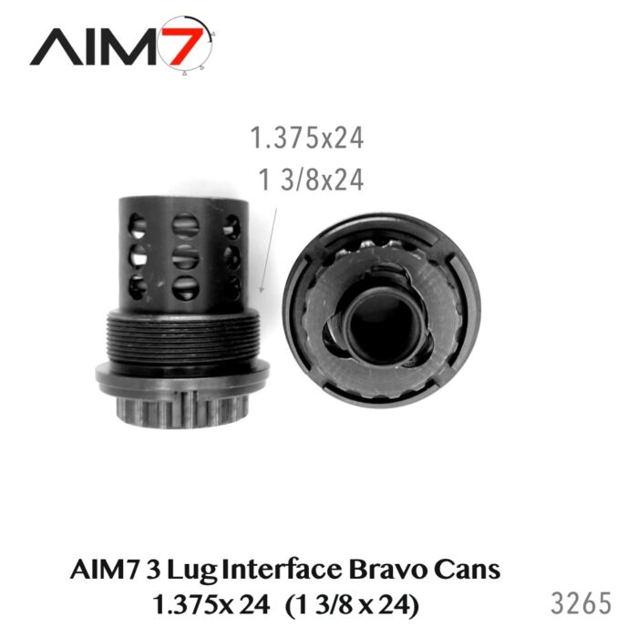 AIM7 TORIKA-B 3-LUG Interface Bravo Can 1 3/8x24 (1.375x24) APC 45 B&T Bushing - Image 2