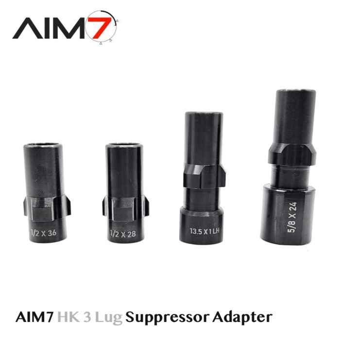 Aim7 HK 3 Lug Suppressor Adapter Steel Black - Image 2