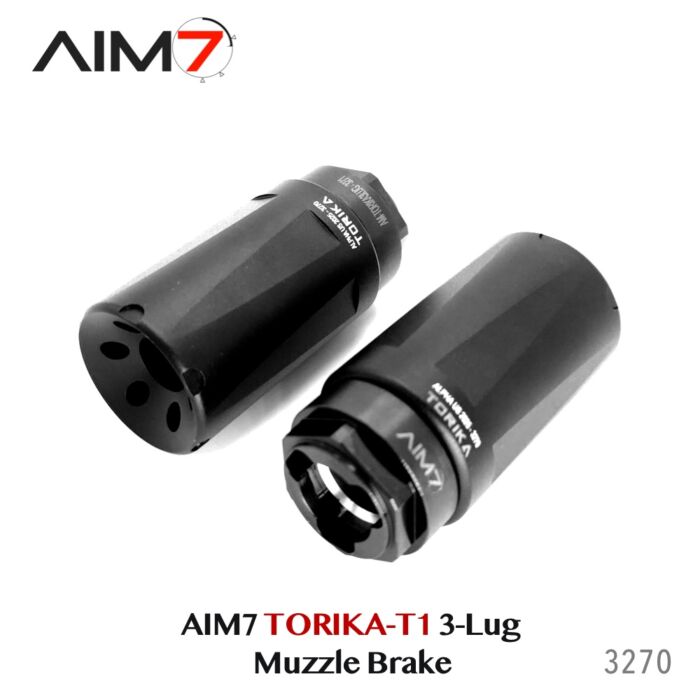 Aim7 TORIKA-T1 Muzzle Brake with 3-Lug Interface