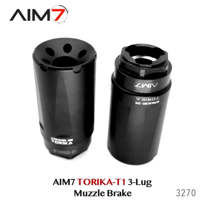 Aim7 TORIKA-T1 Muzzle Brake with 3-Lug Interface - Image 3