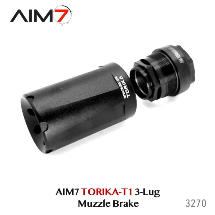 Aim7 TORIKA-T1 Muzzle Brake with 3-Lug Interface - Image 5