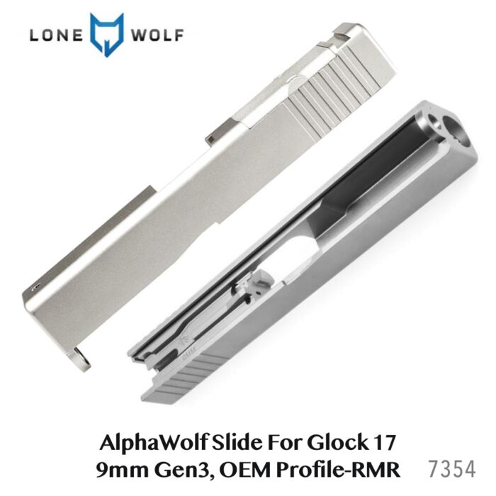 AlphaWolf Slide For Glock 17 9mm Gen3, OEM Profile-RMR