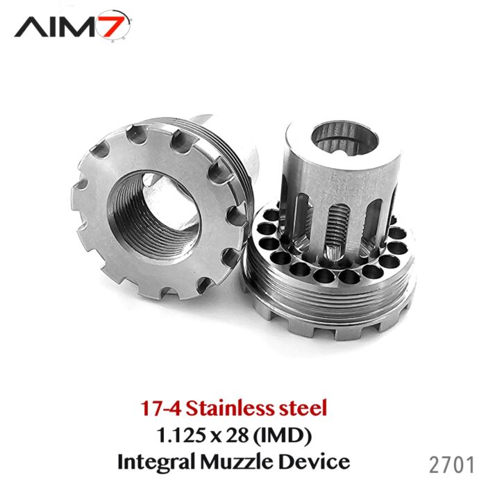 AIM7 Integral Brake Direct Thread Mount 1/2 x28" .223/556/9mm/22LR - Image 2