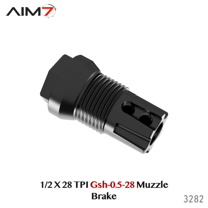 AIM7 Gsh-0.5-28 ASR Muzzle Brake  1/2 x28" .223/556/9mm - Image 8
