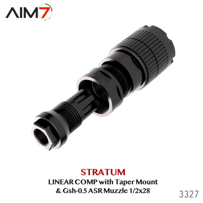 Aim7 Stratum Linear Comp with Taper ASR Mount & Gsh-0.5 Muzzle Brake 1/2x28 - Image 5