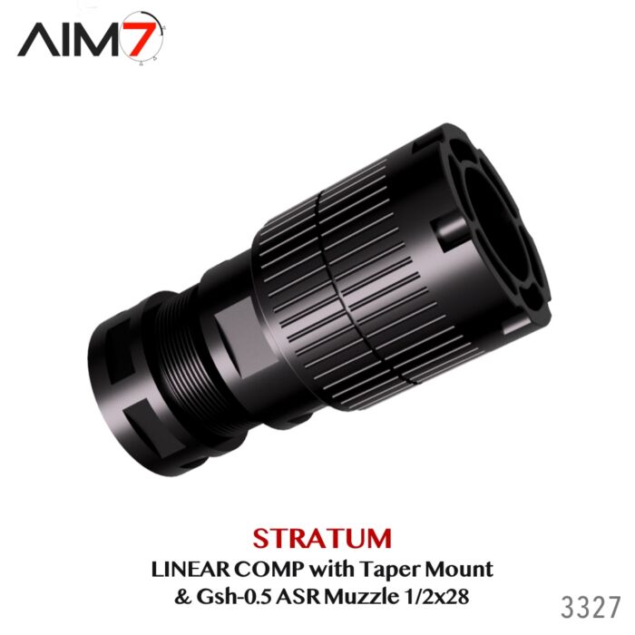 Aim7 Stratum Linear Comp with Taper ASR Mount & Gsh-0.5 Muzzle Brake 1/2x28 - Image 6