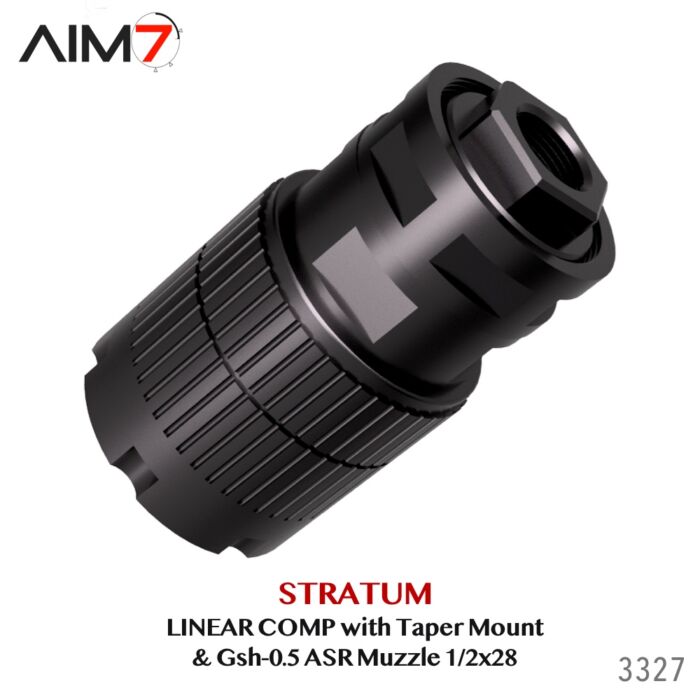Aim7 Stratum Linear Comp with Taper ASR Mount & Gsh-0.5 Muzzle Brake 1/2x28 - Image 18