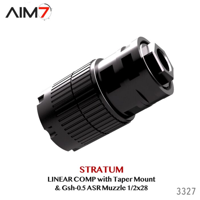 Aim7 Stratum Linear Comp with Taper ASR Mount & Gsh-0.5 Muzzle Brake 1/2x28 - Image 16