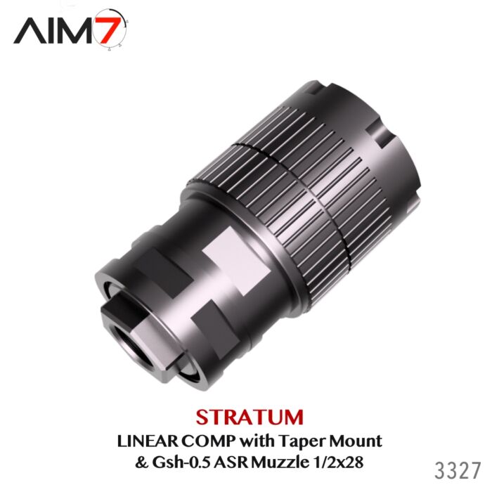 Aim7 Stratum Linear Comp with Taper ASR Mount & Gsh-0.5 Muzzle Brake 1/2x28 - Image 15