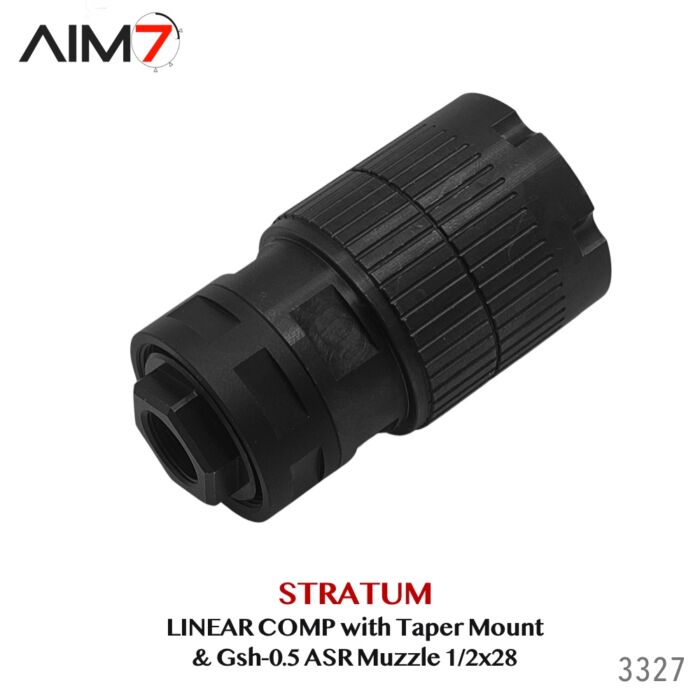 Aim7 Stratum Linear Comp with Taper ASR Mount & Gsh-0.5 Muzzle Brake 1/2x28 - Image 11