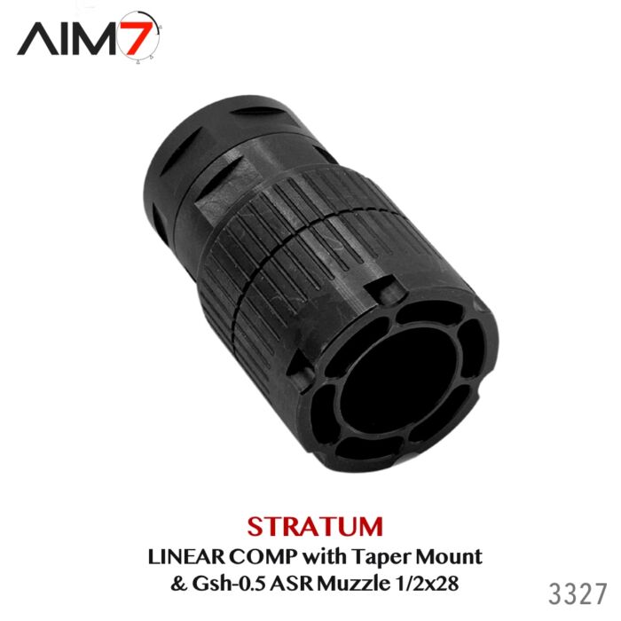 Aim7 Stratum Linear Comp with Taper ASR Mount & Gsh-0.5 Muzzle Brake 1/2x28 - Image 10