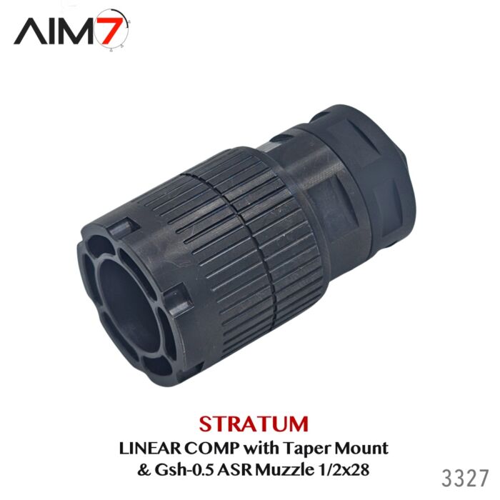 Aim7 Stratum Linear Comp with Taper ASR Mount & Gsh-0.5 Muzzle Brake 1/2x28 - Image 13