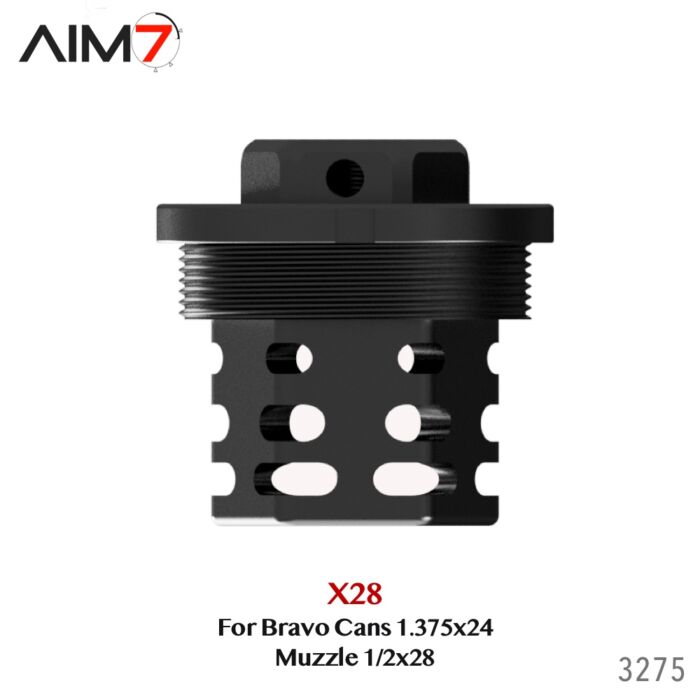 Aim7 X28 Muzzle 1/2x28 For Bravo Tubes 1.375"x24 - Image 6