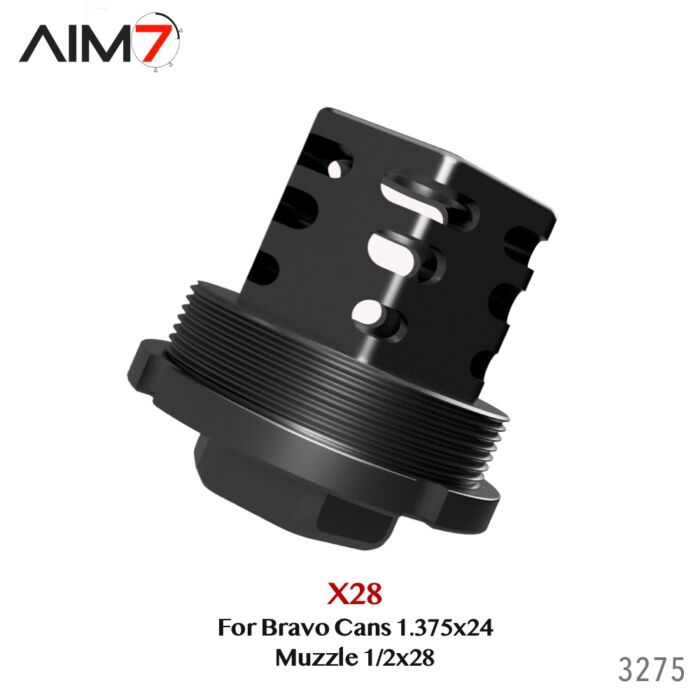 Aim7 X28 Muzzle 1/2x28 For Bravo Tubes 1.375"x24 - Image 7