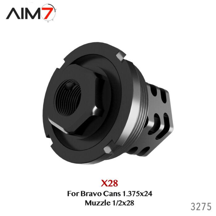 Aim7 X28 Muzzle 1/2x28 For Bravo Tubes 1.375"x24 - Image 8