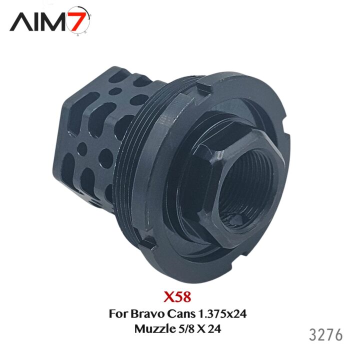 Aim7 X58 Muzzle 5/8x24 For Bravo Tubes 1.375"x24 - Image 4