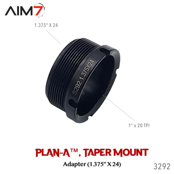 Aim7 MAGIK PLAN-A taper mount (1.375"x24) with 1"x20 - Image 9