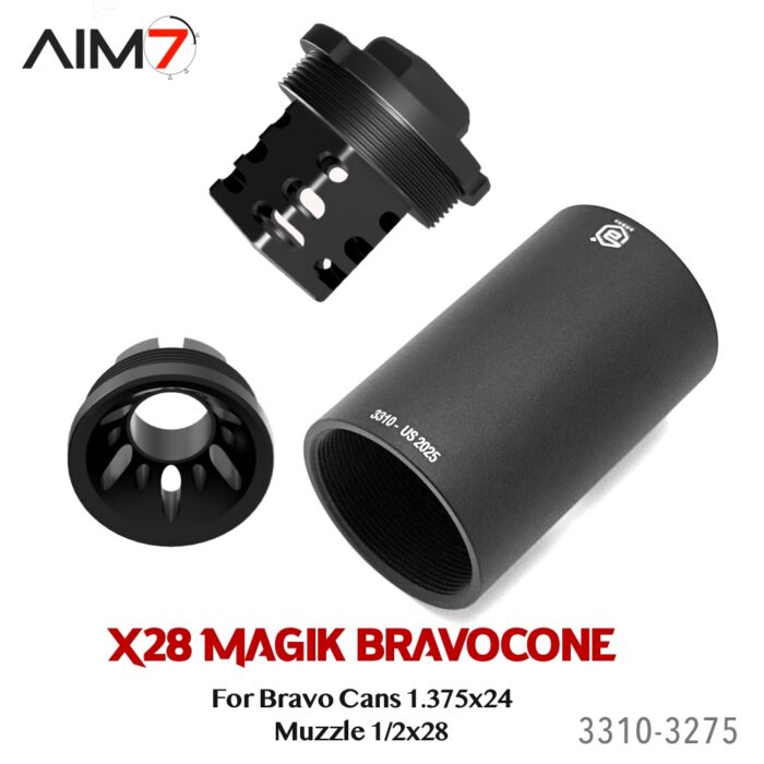 Aim7 X28-MAGIK Muzzle 1/2×28 For Bravo Tubes - Image 3